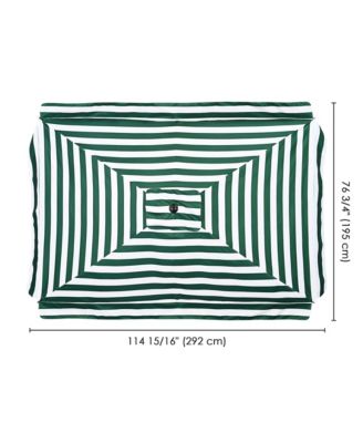 10x6.5 Ft Patio Umbrella Replacement Canopy Market Table Top Sunshade Cover Yard