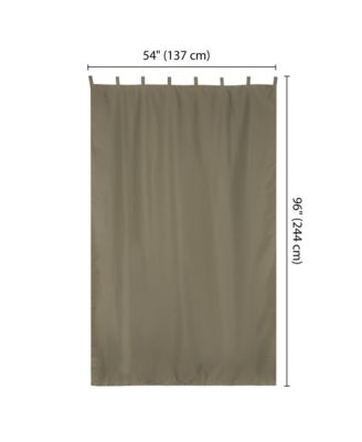 2 Pack 54"x96" Outdoor Curtain Panel Tab Top Drape UV30+ Pergola Porch Pavilion