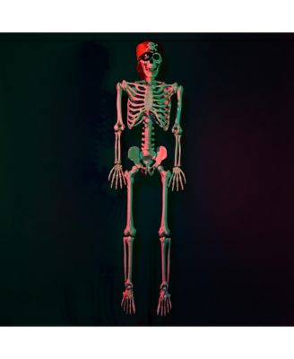 2PCS Pirate Life Size Skeleton Poseable Full Size Halloween Party Decoration Haunted House 2024