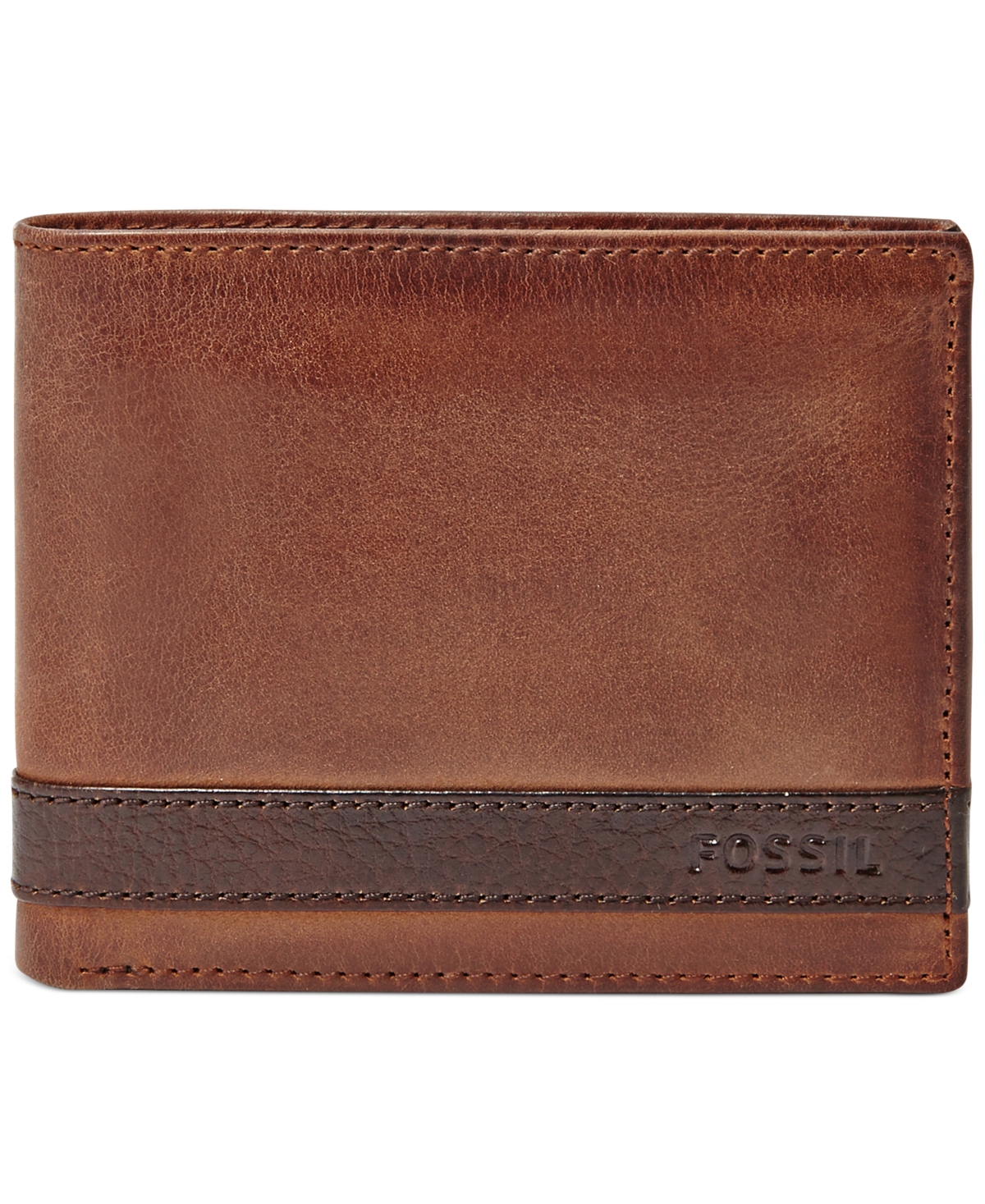 UPC 762346311805 product image for Men's Fossil Quinn Bifold With Flip Id Leather Wallet | upcitemdb.com