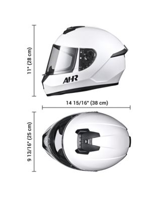 RUN-F3 Full Face Motorcycle Helmet DOT Approved Street Bike Motocross XXL