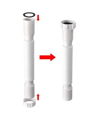 Wash Basin Drain Hose Kit Extendable Drainpipe Shampoo Bowl Accessory for Salon