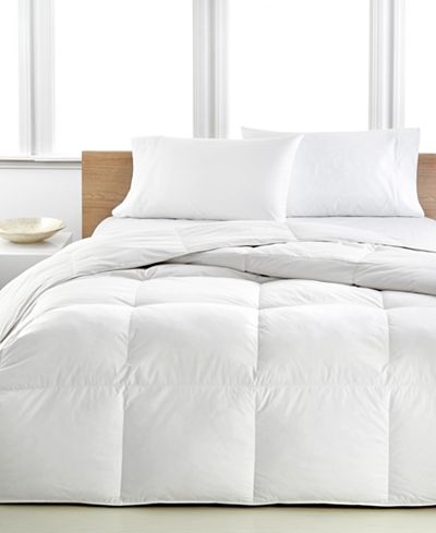 Calvin Klein Light Warmth Down Full/Queen Comforter, Premium White Down Fill, 100% Cotton Cover ...
