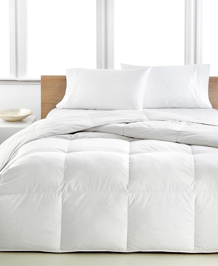 Calvin Klein Light Warmth Down King Comforter, Premium White Down Fill,  100% Cotton Cover & Reviews - Comforters: Fashion - Bed & Bath - Macy's