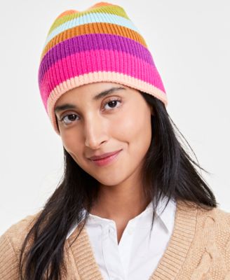 On 34th - Women's Colorblocked Cuffed Beanie