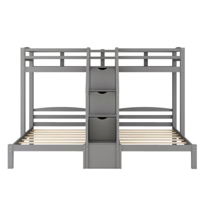 Streamdale Twin Bunk Bed with Staircase & Drawer