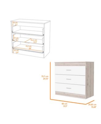 Cambridge Three-Drawers Dresser