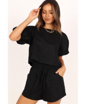 Women's Chelsey Linen Top and Short Set