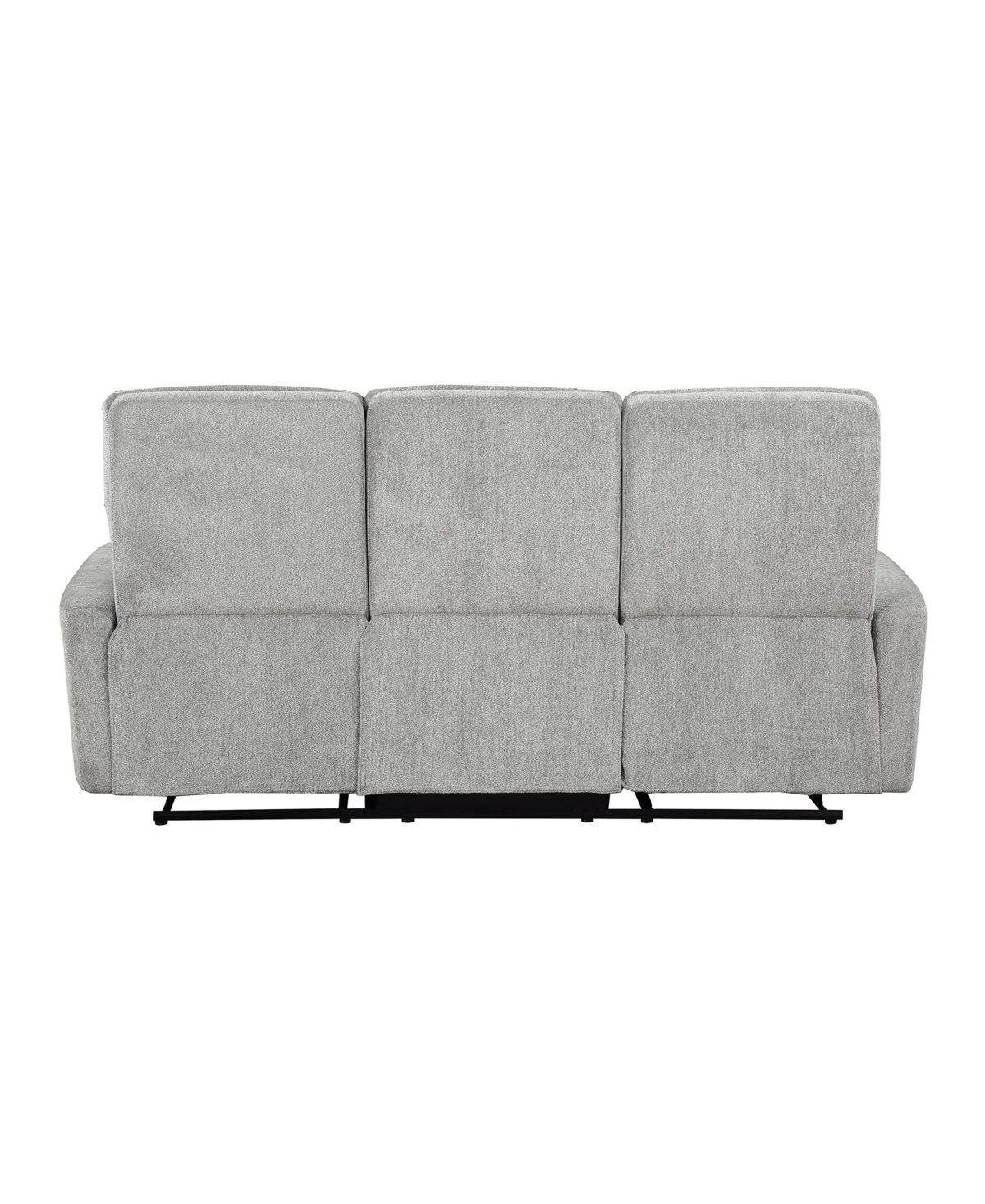 Shop Homelegance White Label Borneo 81" Double Reclining Sofa In Gray