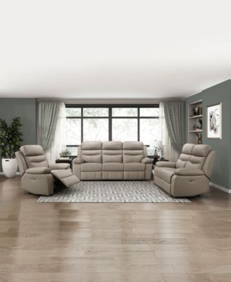 White Label Rittman 87" Power Double Reclining Sofa