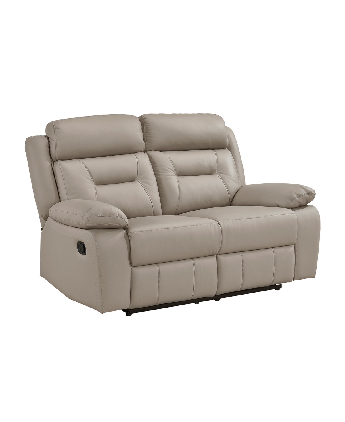 Shop Homelegance White Label Corvallis 63" Double Reclining Love Seat In Latte
