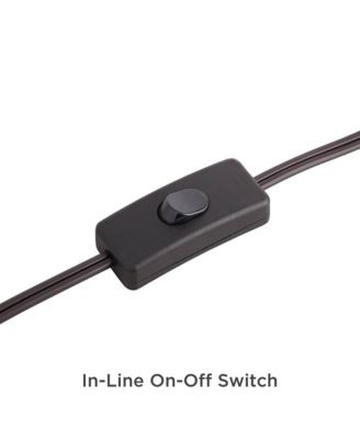 Prairie Mission Accent Table Lamp 20" High Bronze Geometric Metal Amber Stained Glass for Bedroom Living Room Bedside Nightstand