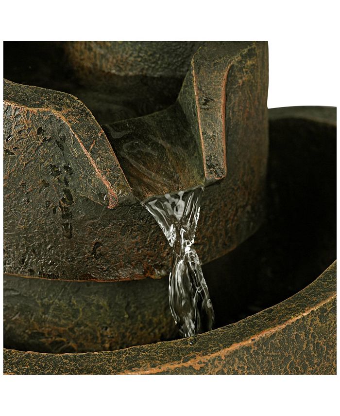 John Timberland Modern Rustic Zen Indoor Cascading Small Tabletop Water