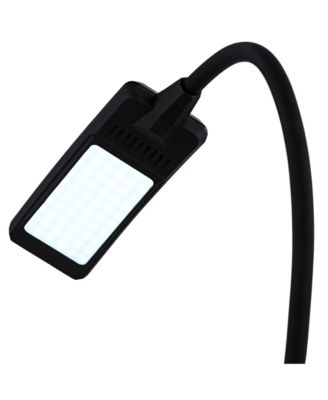 Ricky Modern Desk Lamp 13 3/4" High Black with USB Charging Port LED Gooseneck Touch On Off Dimmer for Bedroom Bedside Office House Desk