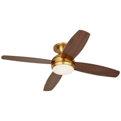 52" Elite Modern Light LED Remote Control Hugger Indoor Ceiling Fan