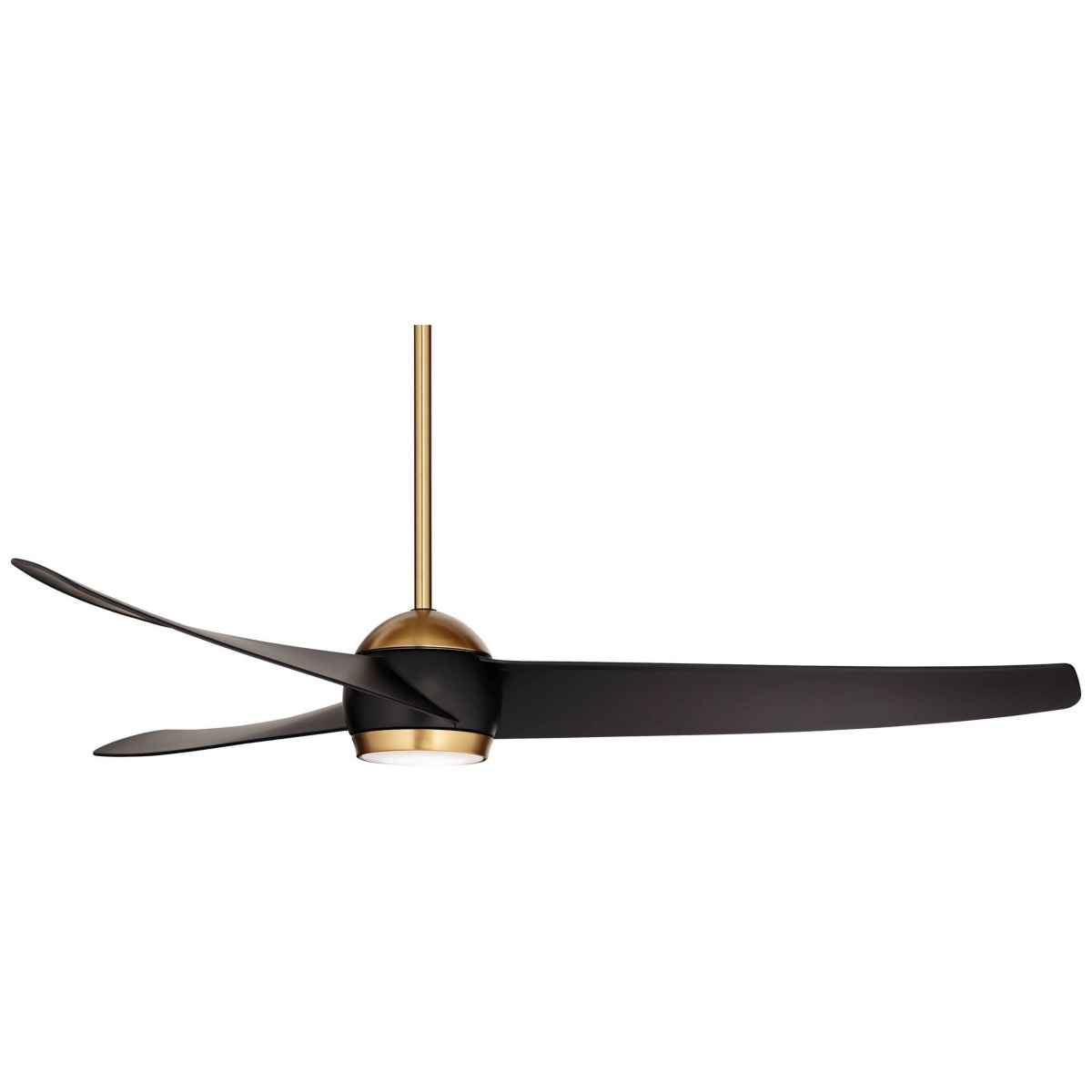Possini Euro Design Stresa Modern Indoor 3 Blade Ceiling Fan with Dimmable Led Light Remote Control Warm Brass Mattefor Living Room Kitchen