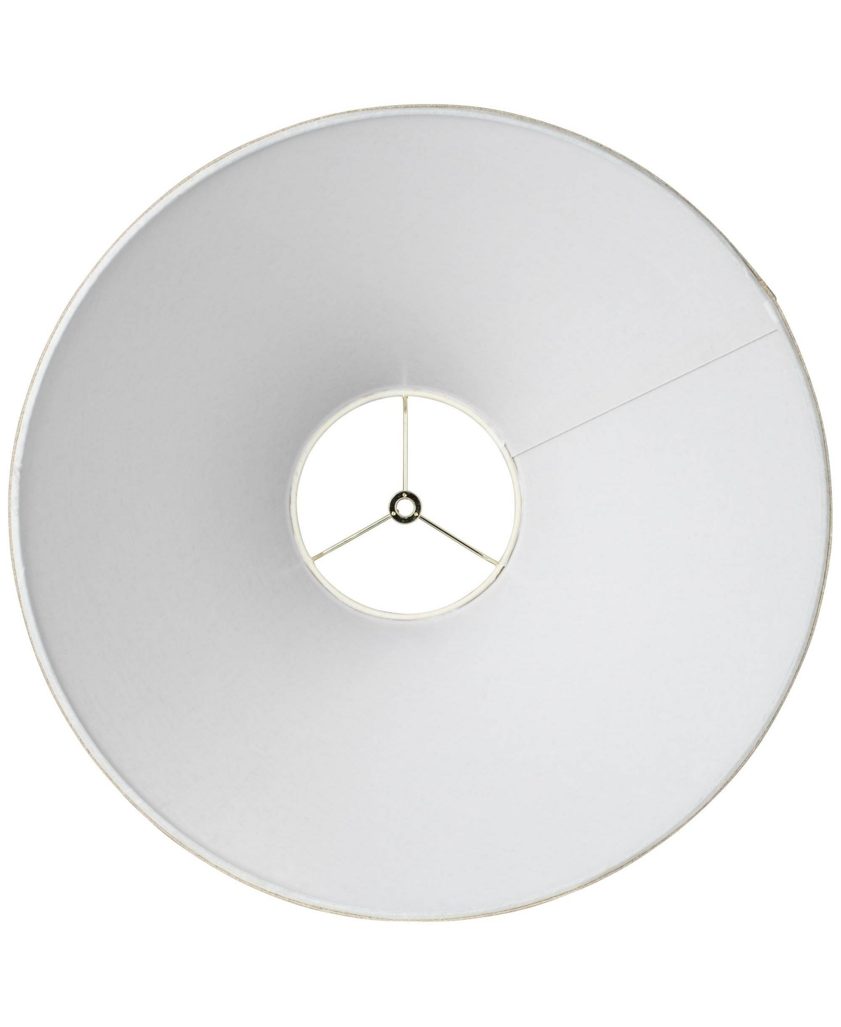 Fine Burlap Large Empire Lamp Shade Top x Bottom x High x Slant (Spider) Replacement with Harp and Finial - Spring crest