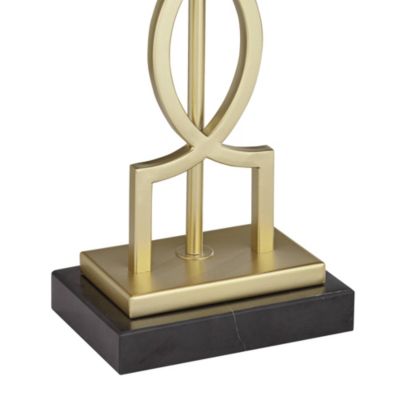 Modern Table Lamps 28 1/4" Tall Set of 2 Gold Metal White Rectangular Shade for Living Room Bedroom House Bedside