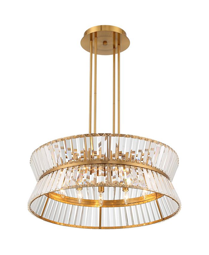 Vienna Full Spectrum Melwick Soft Gold Chandelier Lighting 28" Wide ...