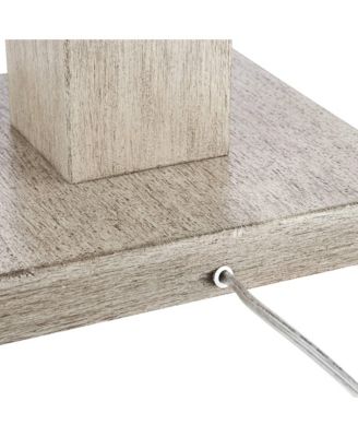 Baluster Traditional Country Cottage Natural Standing Floor Lamp 63.5" Tall Rustic Whitewashed Pickled Wood Oatmeal Linen Fabric Drum Shade Decor for Living Room Reading House - Barnes and Ivy