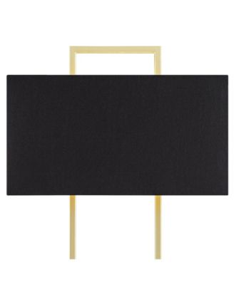 Carl Modern Table Lamp 24 3/4" High Gold Metal Gray Faux Marble Black Rectangular Shade for Bedroom Living Room Bedside Nightstand Office