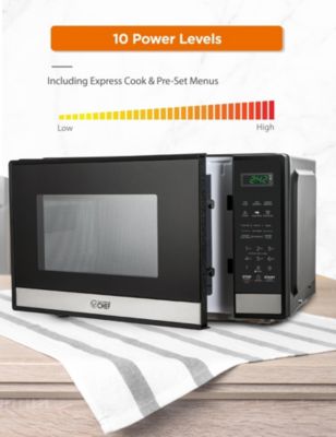 Countertop Microwave Oven 0.9 Cu. Ft. 900W, Stainless Steel.