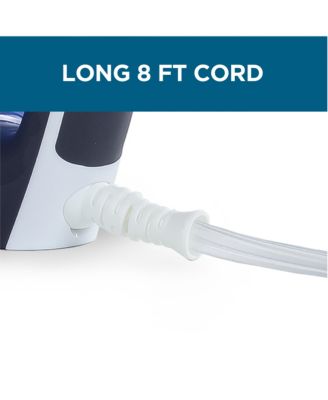 Steam Iron, 1500 Watts Steamer for Clothes, Self-Cleaning Portable Iron, Blue