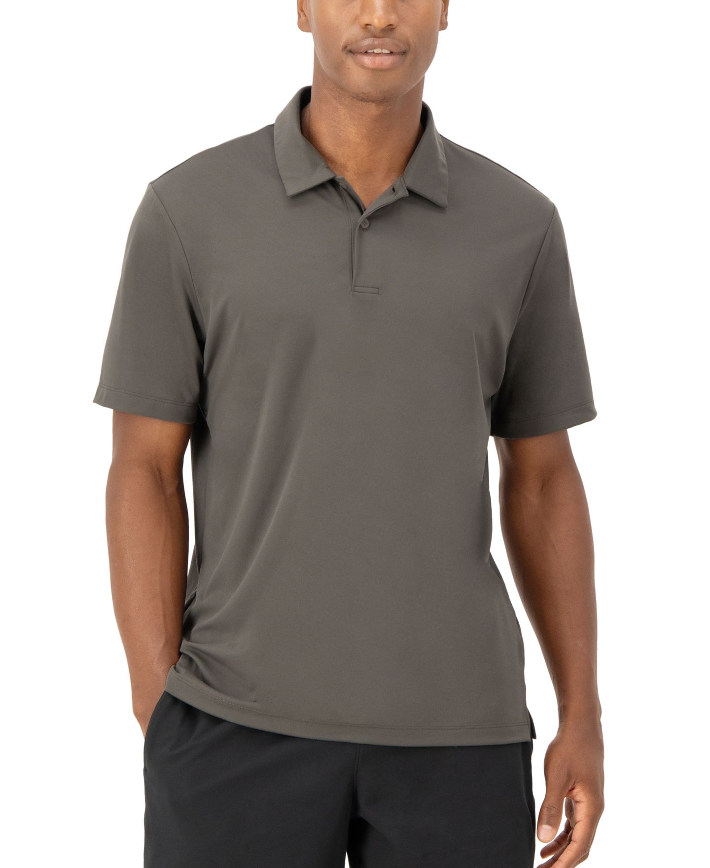 Мужское поло Hanes Moves Performance Short Sleeve Polo, цвет: Чёрный — фото 10