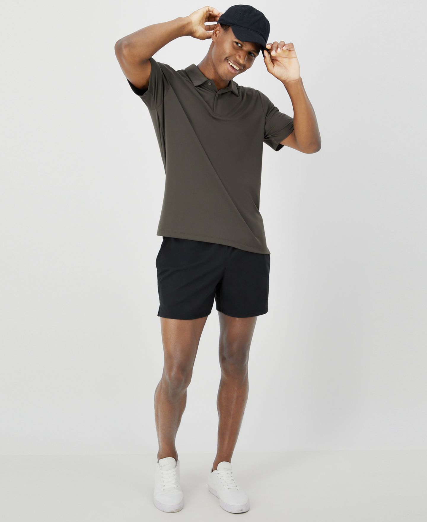 Мужские шорты Hanes Moves Performance 6" Short, цвет: Чёрный — фото 4