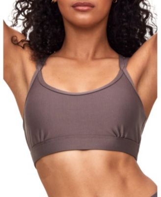 Women's Remy Rib Bra Ribbed Sports Bra