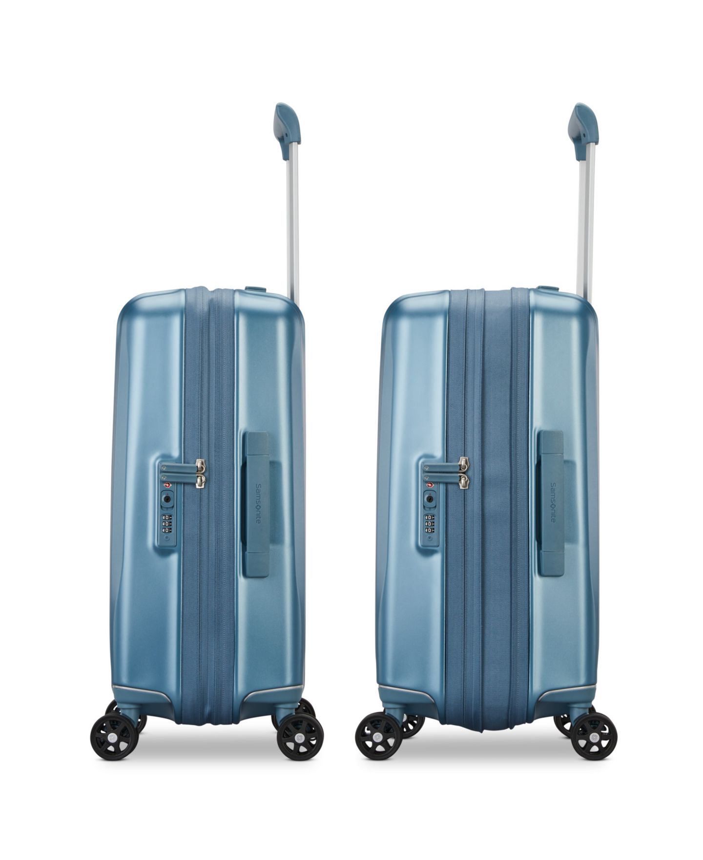 Чемодан Samsonite Uplift Hardside Carry-On Spinner, цвет: Синий — фото 10