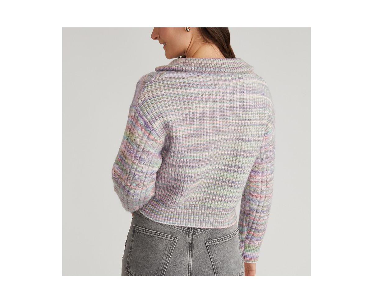525 Women's Jackie Spacedye Zip Front Pullover
