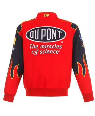 Men's Red Jeff Gordon DuPont Twill Driver Uniform Full-Snap Jacket