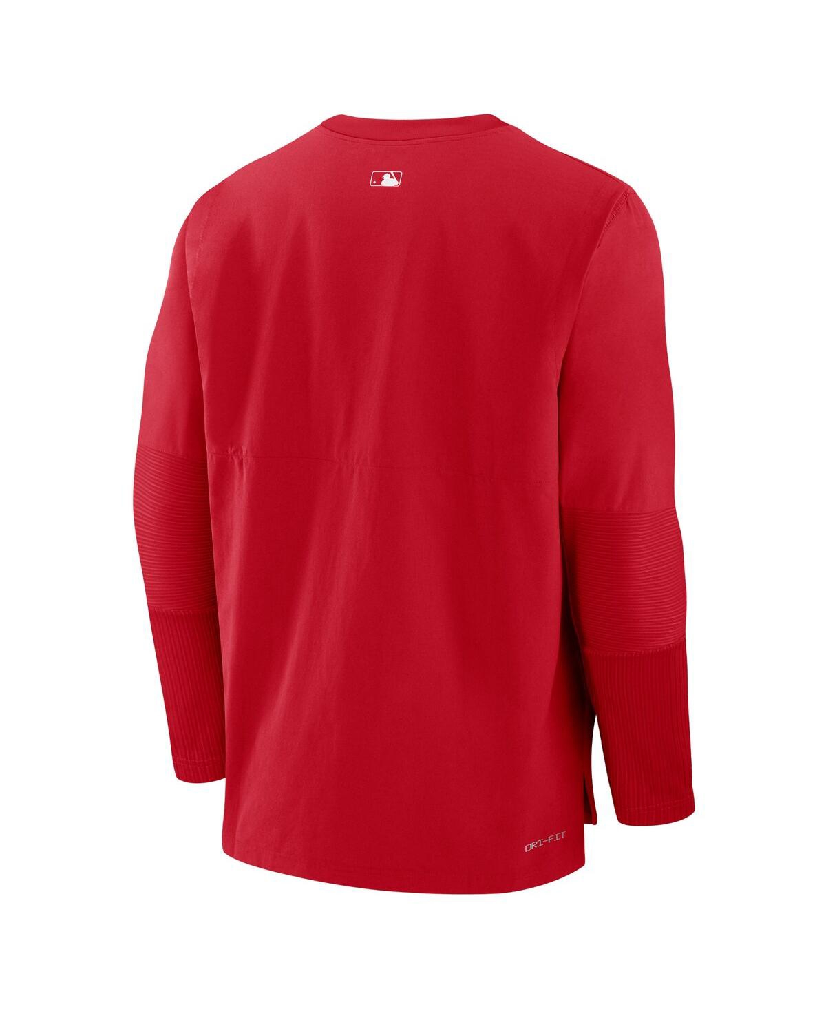 Nike Men's Red Philadelphia Phillies Authentic Collection Player Performance Pullover Sweatshirt In Red