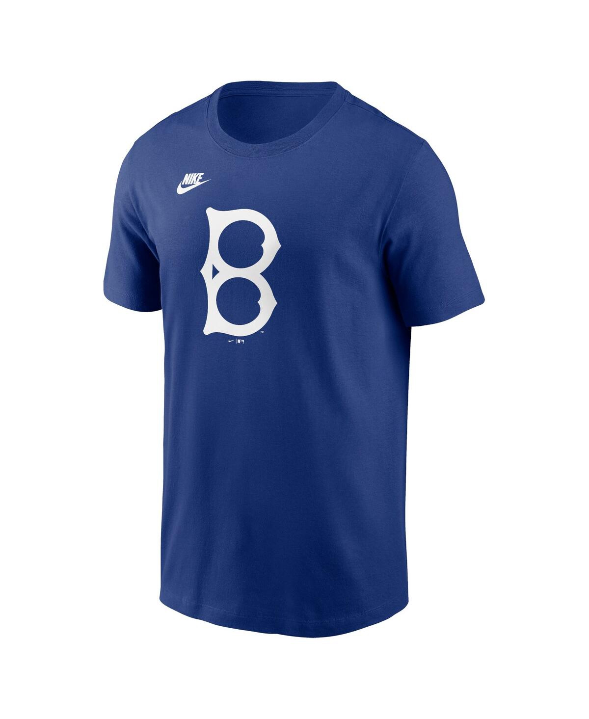 Nike Big Boys And Girls Royal Brooklyn Dodgers Cooperstown Collection Team Logo T-shirt In Royal