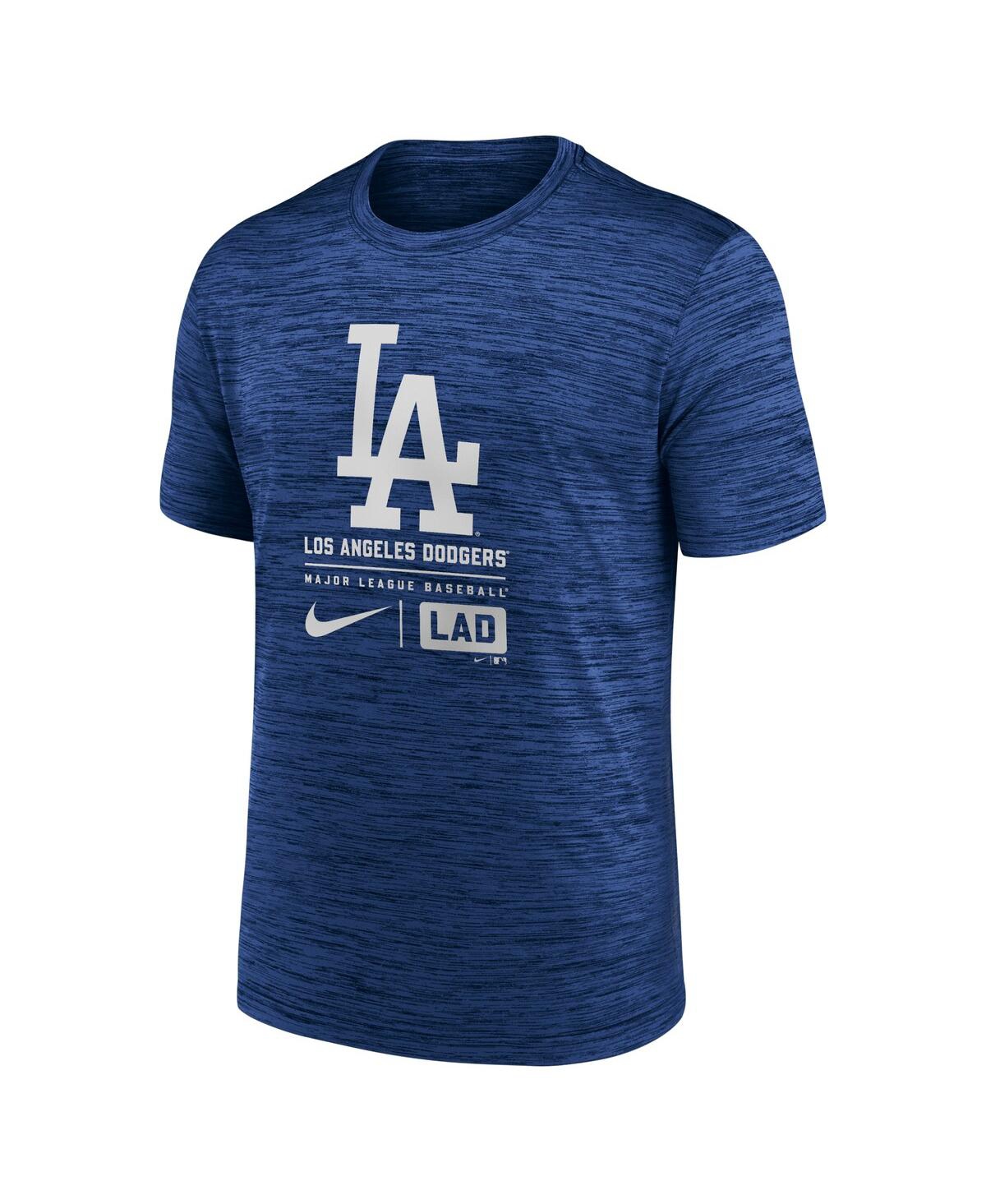 Nike Men'sLos Angeles Dodgers Large Logo Velocity T-Shirt - Royal