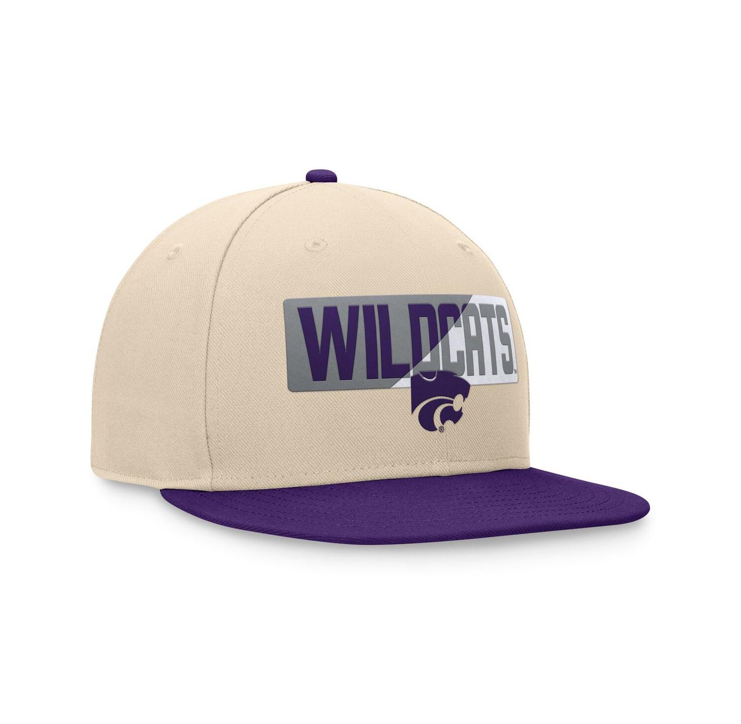 Men's Khaki Kansas State Wildcats Goalaso Snapback Hat