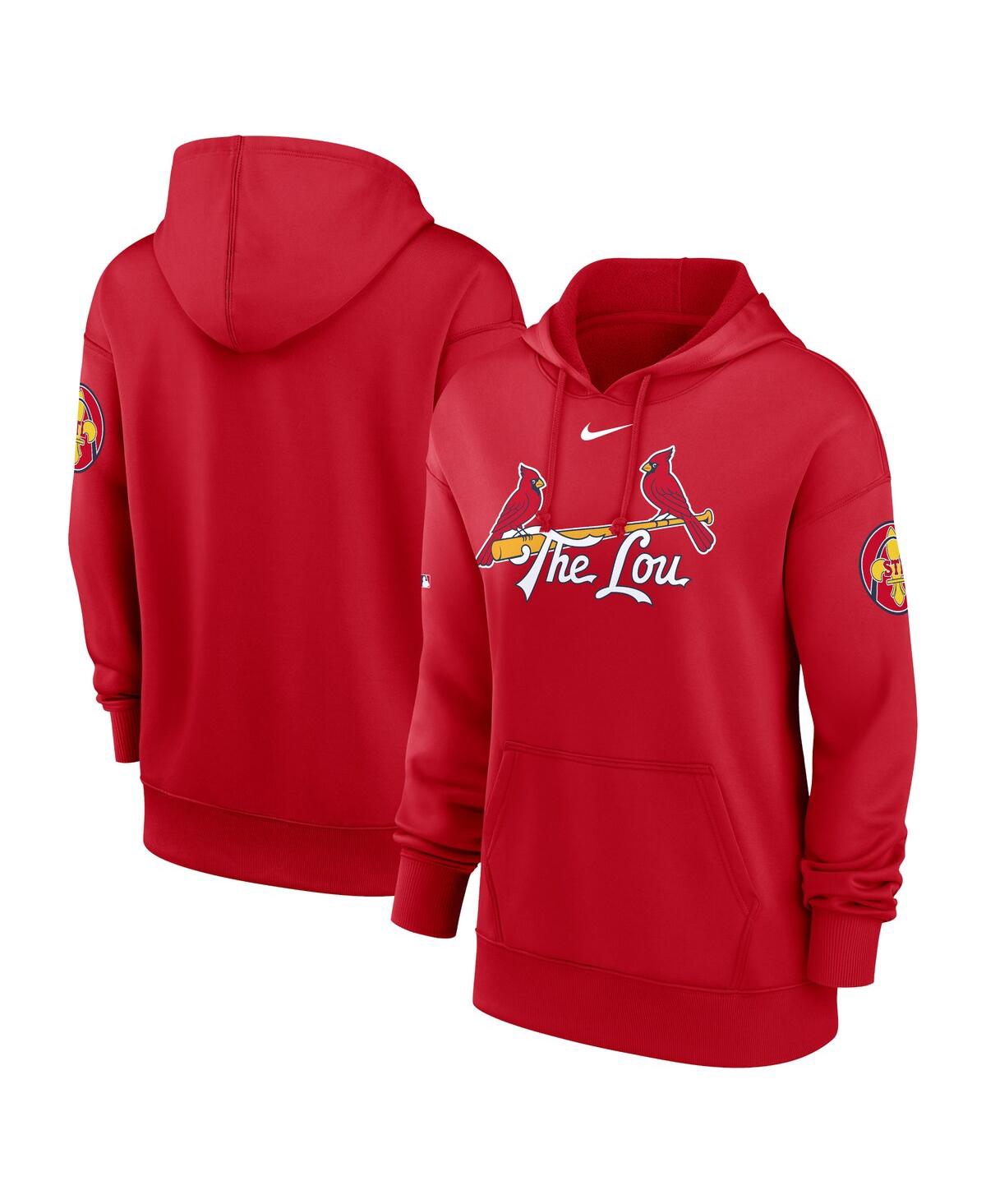 Nike Women's Red St. Louis Cardinals 2024 City Connect Authentic Collection Practice Performance Pullover In Red