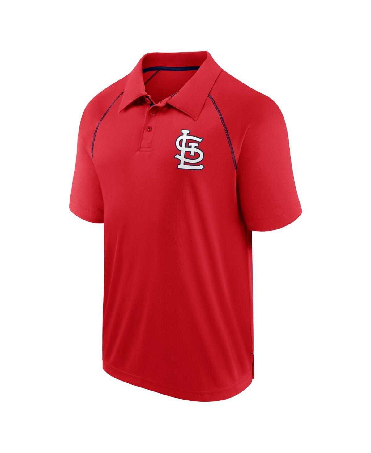 Fanatics Men'sSt. Louis Cardinals Strong Alone Raglan Polo - Red