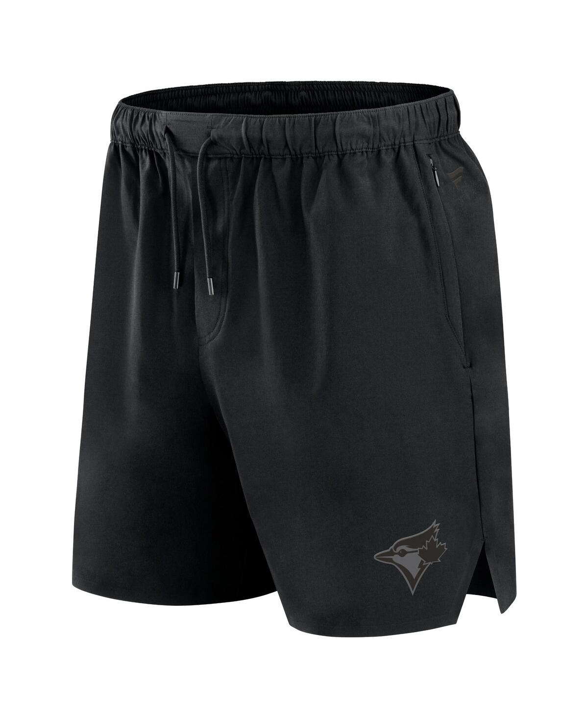Fanatics Signature Men'sToronto Blue Jays Front Office Woven Shorts - Black