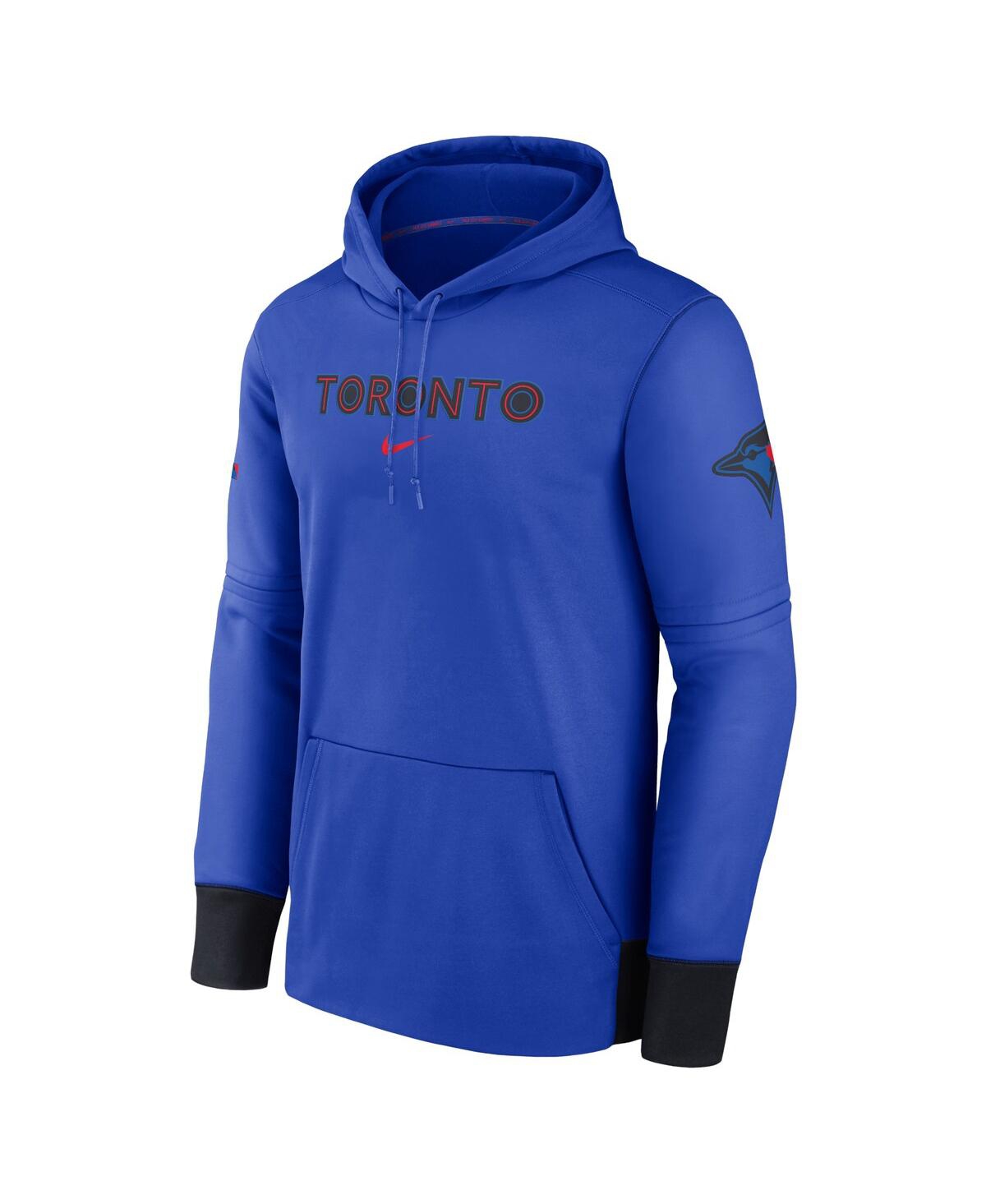 Nike Men'sToronto Blue Jays 2024 City Connect Authentic Collection Practice Performance Pullover Hoodie - Royal