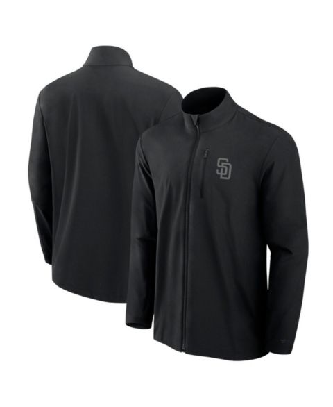Мужская куртка Fanatics Signature Black San Diego Padres Front Office Woven Full-Zip
