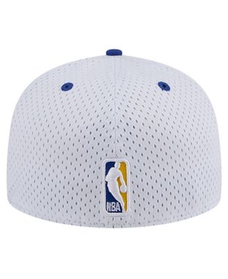 Men's White/Royal Golden State Warriors Throwback 2Tone 59FIFTY Fitted Hat