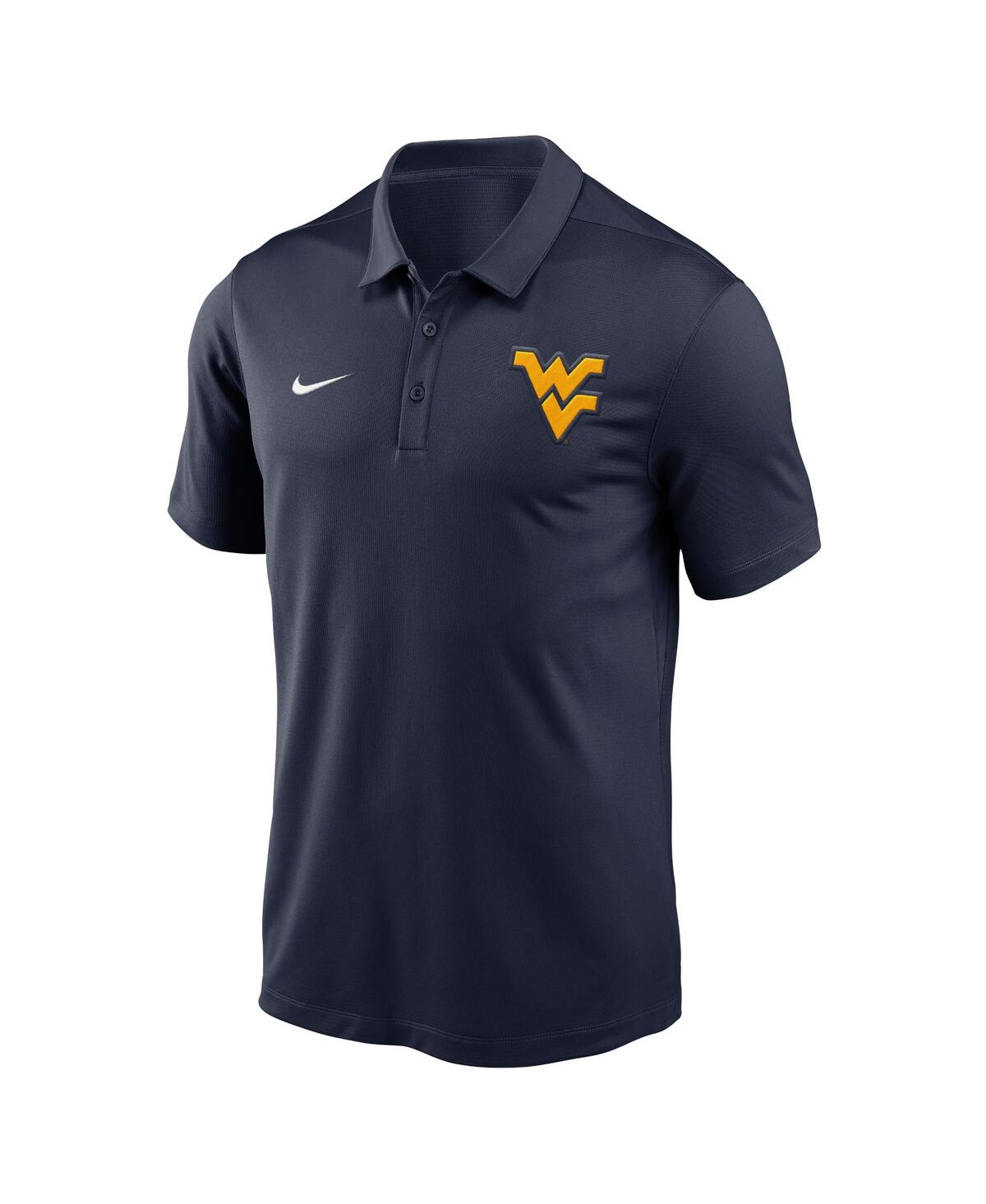 Nike Men's Navy West Virginia Mountaineers Primetime Evergreen Franchise Performance Polo Shirt In Navy