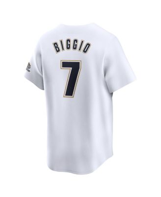Men's Craig Biggio White Houston Astros Throwback Cooperstown Collection Limited Jersey