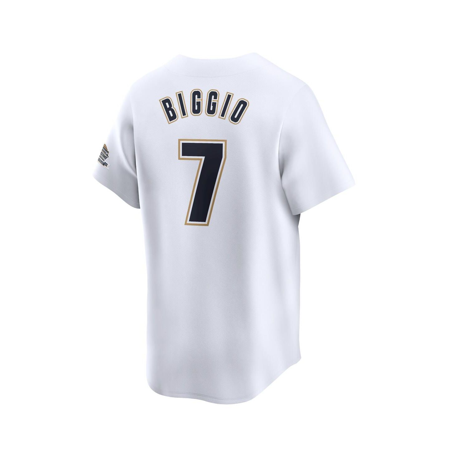 Мужской топ Nike Craig Biggio White Houston Astros Throwback Cooperstown Collection Limited Jersey — фото 2