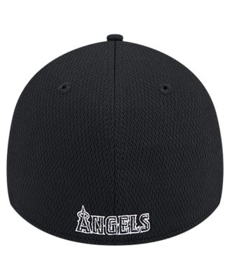 Men's Black Los Angeles Angels Active Dash Mark 39THIRTY Flex Hat