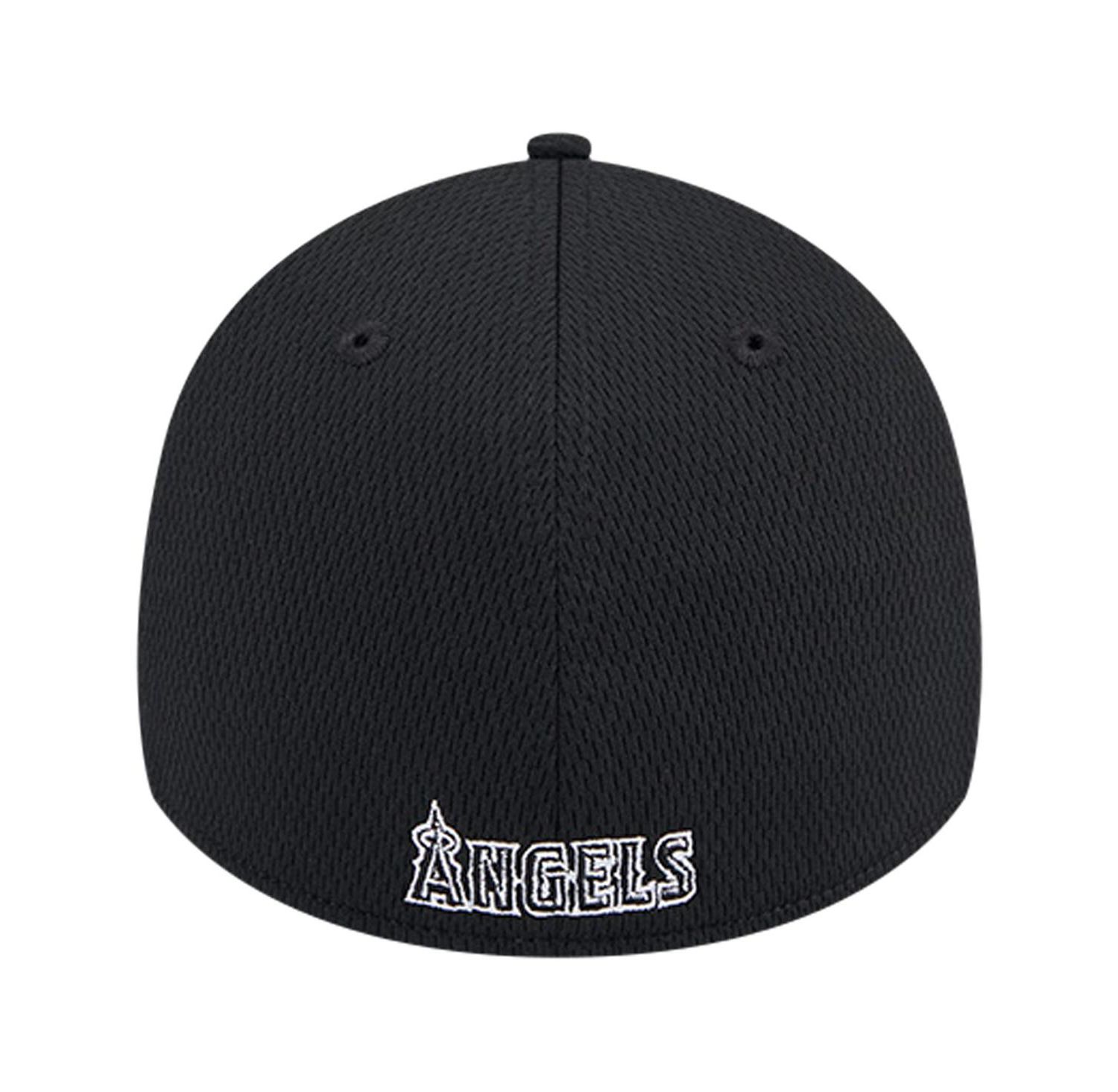 Men's Black Los Angeles Angels Active Dash Mark 39THIRTY Flex Hat