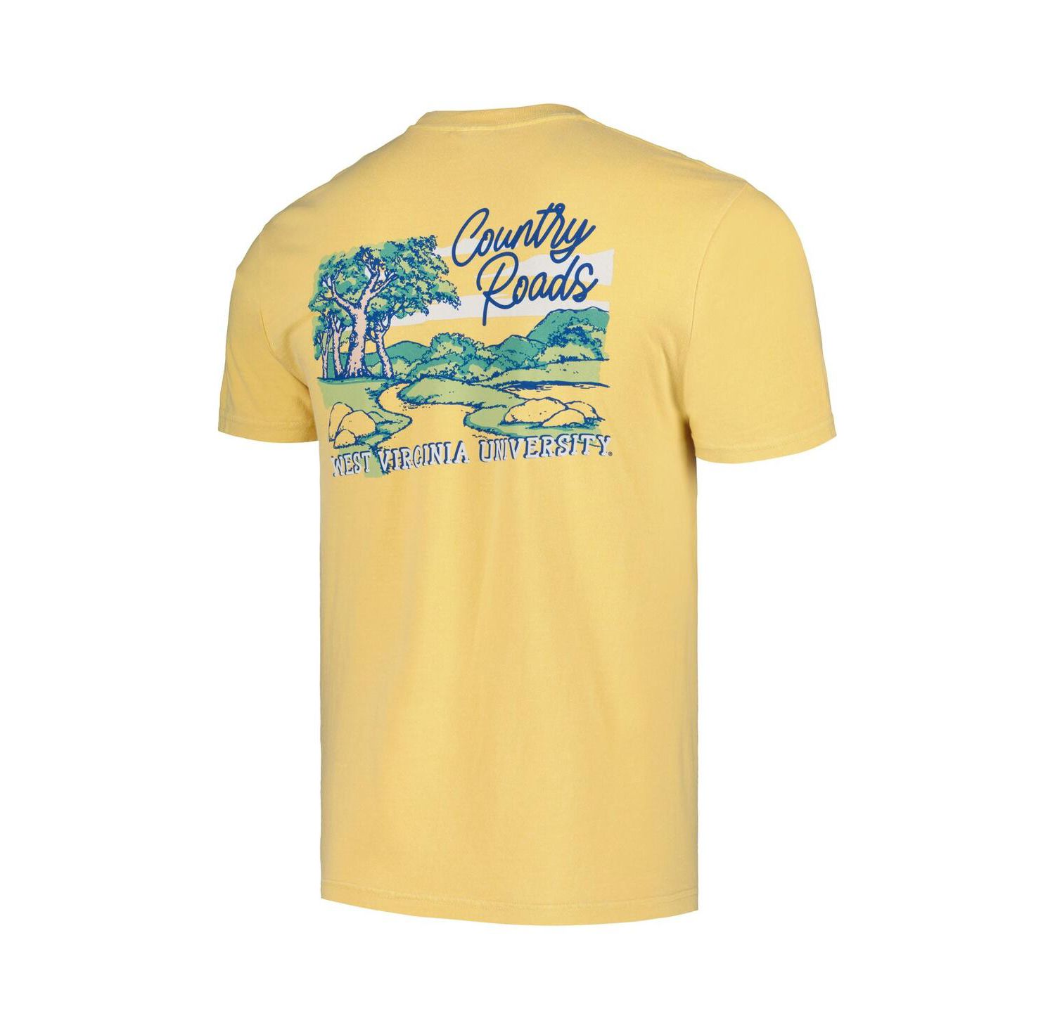 Men's and Women's Gold West Virginia Mountaineers Hyper Local Country Roads T-Shirt