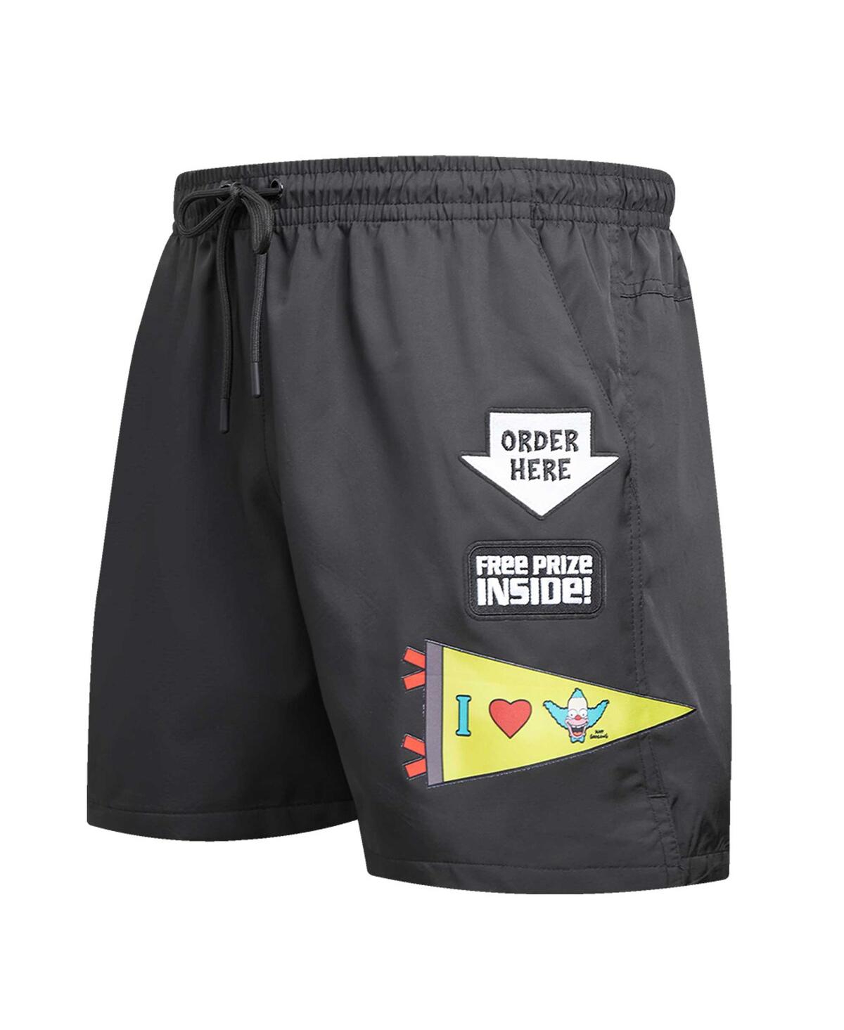 Freeze Max Men's Black The Simpsons Krusty Free Prize Shorts In Black